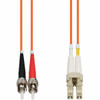 AddOn 100m LC (Male) to ST (Male) Orange OM1 Duplex Fiber OFNR (Riser-Rated) Patch Cable - 100% compatible and guaranteed to work
