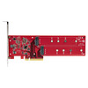 StarTech.com Dual M.2 PCIe SSD Adapter Card, x8 / x16 Dual NVMe or AHCI M.2 SSD to PCI Express 4.0, Up to 7.8GBps/Drive, For 2242/2260/2280/22110mm PCIe M-Key M2 SSDs, Bifurcation Required - PC/Linux Compatible - Dual M.2 PCIe SSD Adapter enables ins