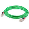 AddOn 70m SC (Male) to SC (Male) Green OM1 Duplex Fiber OFNR (Riser-Rated) Patch Cable - 229.66 ft Fiber Optic Network Cable for Transceiver, Network Device - First End: 2 x SC Network - Male - Second End: 2 x SC Network - Male - 10 Gbit/s - Patch Ca