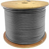 AddOn 1000ft Non-Terminated Gray Cat6A UTP PVC Solid Copper Patch Cable - 1000 ft Category 6a Network Cable for Network Device - First End: Bare Wire - Second End: Bare Wire - 10 Gbit/s - Patch Cable - 24 AWG - Gray - 1