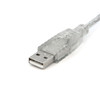 StarTech.com Clear A to B USB 2.0 Cable - USB cable - 4 pin USB Type A (M) - 4 pin USB Type B (M) - 3 ft - transparent - Connect USB 2.0 peripherals to your computer - 3ft USB Cable - USB Printer Cable - A to B USB Cable - Type A to Type B USB Cable 