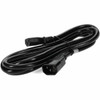 8ft C13 Female to C14 Male 14AWG 100-250V at 10A Black Power Cable - For General Purpose - 250 V AC - 7.87 ft Cord Length - 1