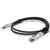 AddOn Twinaxial Network Cable - 8.20 ft Twinaxial Network Cable for Network Device, Server, Storage Device, Switch, Router, Transceiver - First End: 1 x QSFP-DD Network - Second End: 1 x QSFP-DD Network - 400 Gbit/s - Shielding - VW-1 - 30 AWG - Blac