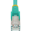 StarTech.com 15ft CAT6a Ethernet Cable, Aqua Low Smoke Zero Halogen (LSZH) 10 GbE 100W PoE S/FTP Snagless RJ-45 Network Patch Cord - 15ft Aqua Low Smoke Zero Halogen (LSZH) Shielded CAT6A Ethernet Cable - 10GbE Multi Gigabit 1/2.5/5/10Gbps - 100W PoE