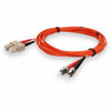 AddOn 10m SC (Male) to ST (Male) Orange OM1 Duplex Fiber OFNR (Riser-Rated) Patch Cable - 100% compatible and guaranteed to work