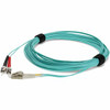 AddOn 10m LC (Male) to ST (Male) Aqua OM3 Duplex Fiber OFNR (Riser-Rated) Patch Cable - 100% compatible and guaranteed to work