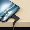StarTech.com 1m USB A to Lightning Cable iPhone iPad Durable Right Angled 90 Degree Black Charger Cord w/Aramid Fiber Apple MFI Certified - Aramid fiber shelters 3.3ft heavy duty USB-A to lightning cable from stress of bends/twists - Right angled con