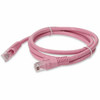 AddOn 1ft RJ-45 (Male) to RJ-45 (Male) Straight Pink Cat6 UTP PVC Copper Patch Cable - 100% compatible and guaranteed to work