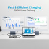 CODi Centro 1202 Multi-Display 100W MST USB-C Docking Station - for Notebook/Tablet/Smartphone/Monitor - Memory Card Reader - SD, microSD - 130 W - USB Type C - 2 Displays Supported - 4K - 3840 x 2160 - 5 x USB Ports - 4 x USB 3.0 - 4 x USB Type-A Po