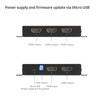 SIIG 4 Port HDMI 2.0 HDR Mini Splitter Amplifier with EDID Management - 4 Port HDMI Splitter- 4K60Hz- 1x4 HDMI Splitter- HDR- HDCP 2.2- HDMI 4K Splitter with EDID management - 4 Port 4K HDMI Splitter 1 in 4 out Video auto downscaling- 7.1-ch Audio- H
