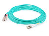 AddOn 30m LC (Male) to SC (Male) Aqua OM4 Duplex Fiber OFNR (Riser-Rated) Patch Cable - 100% compatible and guaranteed to work in OM4 and OM3 applications