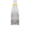 StarTech.com 3ft CAT6a Ethernet Cable, White Low Smoke Zero Halogen (LSZH) 10 GbE 100W PoE S/FTP Snagless RJ-45 Network Patch Cord - 3ft White Low Smoke Zero Halogen (LSZH) Shielded CAT6A Ethernet Cable - 10GbE Multi Gigabit 1/2.5/5/10Gbps - 100W PoE