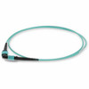 AddOn 2m MPO (Female) to MPO (Female) 12-Strand Aqua OM3 Crossover Fiber OFNR (Riser-Rated) Patch Cable - 100% compatible and guaranteed to work