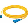 AddOn 1m 90 degree LC (Male) to SC (Male) Yellow OS2 Duplex OFNR (Riser-Rated) Fiber Patch Cable - 100% compatible and guaranteed to work