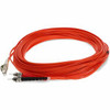 AddOn 15m LC (Male) to ST (Male) Orange OM1 Duplex Fiber OFNR (Riser-Rated) Patch Cable - 100% compatible and guaranteed to work