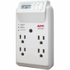 APC by Schneider Electric SurgeArrest Essential P4GC 4-Outlets Surge Suppressor - NEMA 5-15P - 1080 J - 120 V Input - 120 V AC Output - 72 kA
