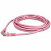 AddOn 25ft RJ-45 (Male) to RJ-45 (Male) Straight Pink Cat6 UTP PVC Copper Patch Cable - 25 ft Category 6 Network Cable for Network Device - First End: 1 x RJ-45 Network - Male - Second End: 1 x RJ-45 Network - Male - Patch Cable - 24 AWG - Pink - 1