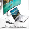 SIIG USB 3.0 to DVI/VGA Pro adapter - 1080p - USB 3.0 5 Gbps - included DVI to VGA adapter - SIIG USB 3.0 to DVI/VGA Pro Adapter designed to add an additional DVI or VGA display to your USB 3.0 enabled computer, for an accelerated external multi-moni