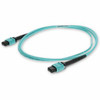 AddOn 1m MPO (Female) to MPO (Female) 12-Strand Aqua OM3 Straight Fiber OFNR (Riser-Rated) Patch Cable - 100% compatible and guaranteed to work