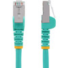 StarTech.com 9ft CAT6a Ethernet Cable, Aqua Low Smoke Zero Halogen (LSZH) 10 GbE 100W PoE S/FTP Snagless RJ-45 Network Patch Cord - 9ft Aqua Low Smoke Zero Halogen (LSZH) Shielded CAT6A Ethernet Cable - 10GbE Multi Gigabit 1/2.5/5/10Gbps - 100W PoE++