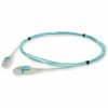 AddOn Fiber Optic Duplex Patch Network Cable - 9.80 ft Fiber Optic Network Cable for Transceiver, Network Device - First End: 2 x LC Network - Male - Second End: 2 x LC Network - Male - Patch Cable - OFNR - 50/125 µm - Aqua - 1
