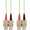 AddOn Fiber Optic Duplex Patch Network Cable - 19.70 ft Fiber Optic Network Cable for Network Device - First End: 2 x SC Network - Male - Second End: 2 x SC Network - Male - Patch Cable - OFNR - 50 µm - Lime Green - 1