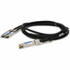 AddOn Twinaxial Network Cable - 6.56 ft Twinaxial Network Cable for Network Device, Transceiver, Server, Switch, Router - First End: 1 x QSFP-DD Network - Second End: 2 x QSFP56 Network - 400 Gbit/s - Shielding - VW-1 - 28 AWG - 1 - TAA Compliant