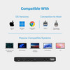 CODi Dual USB-C 4K Universal Docking Station - 60 W - USB Type C - 2 Displays Supported - 4K - 3840 x 2160 - 4 x USB 3.0 - 2 x USB 3.1 Type-C Ports - 4 x USB Type-A Ports - USB Type-A - 2 x USB Type-C Ports - USB Type-C - 1 x RJ-45 Ports - Network (R