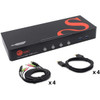 SIIG 4-Port DisplayPort 1.4 8K MST Dual Head KVM Console Switch - 4-Port DisplayPort 1.4 8K MST Dual Head KVM Console Switch allows you to control 4 DP 8K computers using one keyboard and mouse and support to separate for dual head 4K60Hz DisplayPort