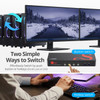 SIIG 4-Port DisplayPort 1.4 8K MST Dual Head KVM Console Switch - 4-Port DisplayPort 1.4 8K MST Dual Head KVM Console Switch allows you to control 4 DP 8K computers using one keyboard and mouse and support to separate for dual head 4K60Hz DisplayPort