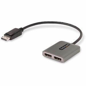 StarTech.com Dual-Monitor DisplayPort 1.4 Splitter, DisplayPort to 2x DP Multi-Monitor Adapter, Dual 5K 60Hz Computer MST Hub, Windows - Dual DisplayPort Multi-Monitor Adapter to extend or mirror your desktop; DP 1.4 and DSC required for 2x 5K 60Hz; 