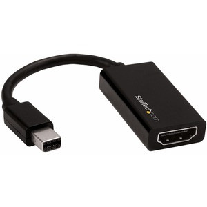StarTech.com Mini DisplayPort to HDMI Adapter, Active Mini DP 1.4 to HDMI 2.0 Video Converter for Monitor/Display, 4K 60Hz, mDP to HDMI - Active Mini DisplayPort to HDMI adapter dongle - 4K 60Hz (3840x2160)/1080p/18Gbps/7.1 Audio/HDCP 2.2/DPCP - Mini