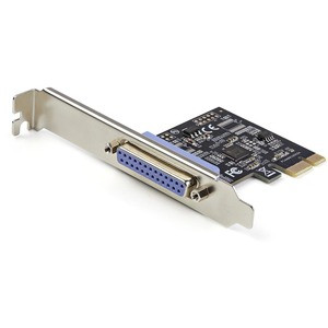 StarTech.com 1-Port Parallel PCIe Card, PCI Express to Parallel DB25 LPT Adapter Card, Desktop Expansion Controller for Printer, SPP/ECP - Parallel PCIe card controller w/ DB25 parallel port - SPP/Byte/ECP modes - Works w/ IEEE 1284 up to 2.5Mbps - P