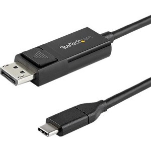 StarTech.com 3ft (1m) USB C to DisplayPort 1.2 Cable 4K 60Hz - Reversible DP to USB-C / USB-C to DP Video Adapter Monitor Cable HBR2/HDR - Reversible USB C to DisplayPort 1.2 cable (USB-C DP Alt Mode laptop to monitor) or DP 1.2 to USB-C display cabl