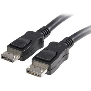 StarTech.com 50 ft DisplayPort Cable with Latches - M/M - 50ft/15m DisplayPort to DisplayPort cable; Full HD (1920 x 1200p 60Hz)/6.48 Gbps bandwidth/HDCP/DPCP/MST - Durable PVC strain relief; Latching connectors - For office/boardroom with laptop/wor