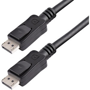 StarTech.com 20 ft DisplayPort Cable with Latches - M/M - 20ft/6m DisplayPort to DisplayPort cable; 2K (2560x1440p 30Hz)/10.8 Gbps bandwidth/HDCP/DPCP/MST - Durable PVC strain relief; Latching connectors - For office/boardroom with laptop/workstation