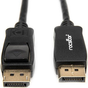 Rocstor Premium 12ft / 4m DisplayPort 1.2 Cable M/M - DisplayPort 4k - DisplayPort Male Digital Audio/Video - 12ft - Black- DP TO DP Cable 4Kx2K - 12 ft DisplayPort A/V Cable for Monitor, Audio/Video Device - First End: DisplayPort 1.2 Digital Audio/