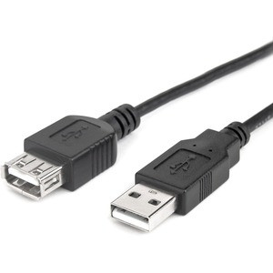 Rocstor Premium 6 ft USB 2.0 Extension Cable A Male to A Female - M/F - USB - 6 ft - 1 Pack - 1 x Type A Male - 1 x Type A Female -Black - USB A MALE TO A FEMALE CABLE - 6 ft USB Data Transfer Cable for Digital Camera, Scanner, Printer, Hard Drive, N