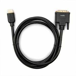 Rocstor Premium HDMI to DVI-D Cable - M/M - 6 ft - 1 x DVI-D Male - 1 x Male HDMI - For Notebook, Audio/Video Device, Home Theater System, Digital Signage Display, Desktop Computer - First End: 1 x 19-pin DVI-D (Single-Link) Digital Video - Male - Se