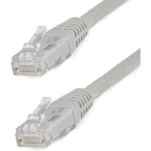 StarTech.com 1ft CAT6 Ethernet Cable - Gray Molded Gigabit - 100W PoE UTP 650MHz - Category 6 Patch Cord UL Certified Wiring/TIA - 1ft Gray CAT6 Ethernet cable delivers Multi Gigabit 1/2.5/5Gbps & 10Gbps up to 160ft - 650MHz - Fluke tested to ANSI/TI