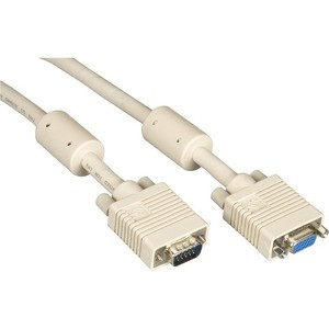 Black Box VGA Video Cable with Ferrite Core - HD-15 Male - HD-15 Female - 5ft