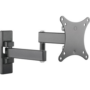SIIG Articulating Full Motion LCD / TV Monitor Mount - 13" to 27" - Compatible with VESA 75x75mm / 100x100mm - 33 lbs Load Capacity - Ergonomic Wall Mount - High extension up to 11.1 inch - Easy Assembly - Tilti -10 to 3 degree / Swivel range +- 90 d