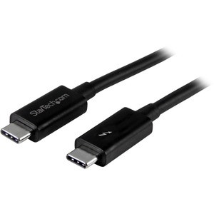 StarTech.com 1m (3.3ft) Thunderbolt 3 Cable, 20Gbps, 100W PD, 4K Video, Thunderbolt-Certified, Compatible w/ TB4/USB 3.2/DisplayPort - 1m (3.3ft) Passive Thunderbolt 3 cable - Delivers consistent 20 Gbps performance - Compatible with TB4, USB4/USB-C 