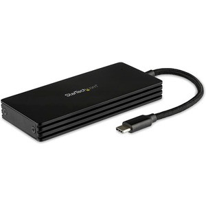 StarTech.com M.2 SSD Enclosure for M.2 SATA Drives - USB 3.1 Gen 2 - M.2 External Enclosure for USB-C Laptop - M.2 SATA USB Adapter - Turn your M.2 NGFF SATA drive into high performance external storage for your USB Type-C laptop - M.2 SSD enclosure 