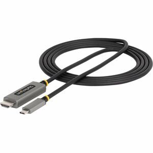 StarTech.com 6ft (2m) USB-C to HDMI Adapter Cable, 8K 60Hz, 4K 144Hz, HDR10, USB Type-C to HDMI 2.1 Converter, USB-C/USB4/TB3/4 Compatible - 6.6ft (2m) USB-C to HDMI Adapter Cable connects a USB-C DP Alt Mode laptop to an 8K 60Hz/4K 144Hz HDMI Displa