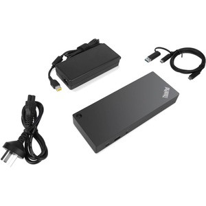 Lenovo - Open Source ThinkPad Hybrid USB-C with USB-A Dock - for Notebook - 135 W - USB Type C - 6 x USB Ports - 2 x USB 2.0 - Network (RJ-45) - HDMI - DisplayPort - Audio Line Out - Wired