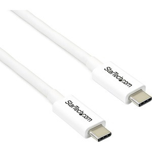 StarTech.com 6.6ft (2m) Thunderbolt 3 Cable, 20Gbps, 100W PD, 4K Video, Thunderbolt-Certified, Compatible w/ TB4/USB 3.2/DisplayPort - 6.6ft (2m) Passive Thunderbolt 3 cable - Delivers consistent 20 Gbps performance - Compatible with TB4, USB4/USB-C 