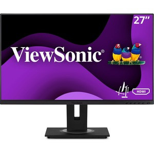 ViewSonic VG2748A 27 Inch IPS 1080p Ergonomic Monitor with Ultra-Thin Bezels, HDMI, DisplayPort, USB, VGA, and 40 Degree Tilt for Home and Office - Ergonomic VG2748a - 1080p IPS Monitor with HDMI, DisplayPort, USB, VGA, and 40 Degree Tilt - 250 cd/m²