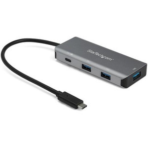 StarTech.com 4 Port USB C Hub to 3x USB-A 1x USB-C - 10Gbps USB 3.2 Gen 2 Type C Hub - 100W Power Delivery Passthrough Charging - Portable - Portable 4 Port USB-C hub (USB 3.1/3.2 Gen 2 SuperSpeed 10Gbps) - USB-C adapter hub to 3 USB-A/1 USB-C - 100W