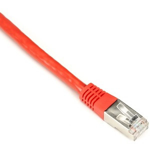 Black Box CAT6 250-MHz Stranded Patch Cable Slim Molded Boot - S/FTP, CM PVC, Red, 10FT - 10 ft Category 6 Network Cable for Network Device - First End: 1 x RJ-45 Network - Male - Second End: 1 x RJ-45 Network - Male - 1 Gbit/s - Patch Cable - Shield